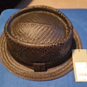 Stylish Black Woven Fedora for Men